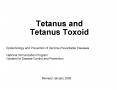 Tetanus and Tetanus Toxoid PowerPoint PPT Presentation