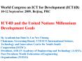 World Congress on ICT for Development ICT4D PowerPoint PPT Presentation