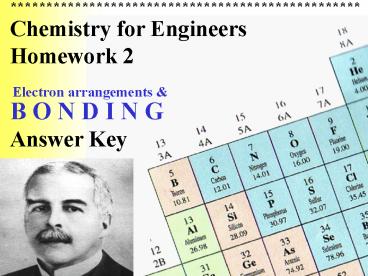 Chemistry for Engineers