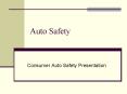 Auto Safety PowerPoint PPT Presentation