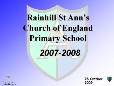 Rainhill St Anns Church of England Primary School