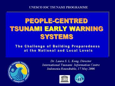 Dr. Laura S. L. Kong, Director