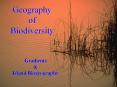 Geography of Biodiversity PowerPoint PPT Presentation