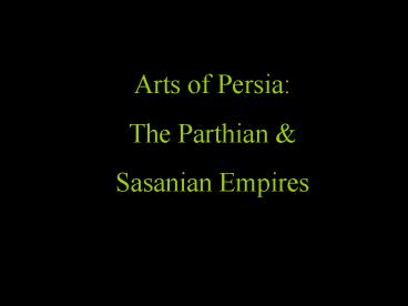 Arts of Persia: