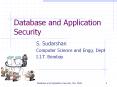 Database and Application Security PowerPoint PPT Presentation
