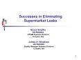 Successes in Eliminating Supermarket Leaks PowerPoint PPT Presentation
