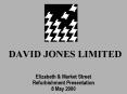 DAVID JONES LIMITED PowerPoint PPT Presentation
