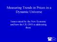 Measuring Trends in Prices in a Dynamic Universe PowerPoint PPT Presentation