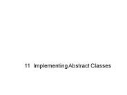 11 Implementing Abstract Classes