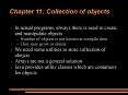 Chapter 11: Collection of objects PowerPoint PPT Presentation