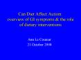 Can Diet Affect Autism: overview of GI symptoms PowerPoint PPT Presentation
