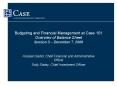 Budgeting and Financial Management at Case 101 Overview of Balance Sheet Session 3 December 7, 2006 PowerPoint PPT Presentation