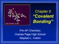 Chapter 8 Covalent Bonding PowerPoint PPT Presentation