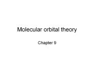 Molecular orbital theory