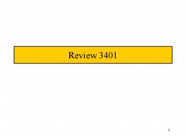 Review 3401