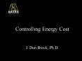 Controlling Energy Cost PowerPoint PPT Presentation