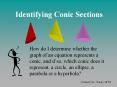 Identifying Conic Sections PowerPoint PPT Presentation