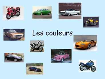 Les couleurs