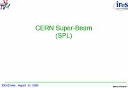 CERN SuperBeam SPL