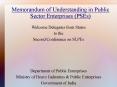 Memorandum of Understanding in Public Sector Enterprises PSEs PowerPoint PPT Presentation