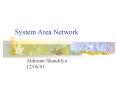 System Area Network PowerPoint PPT Presentation
