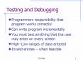 Testing and Debugging PowerPoint PPT Presentation