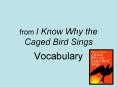 from I Know Why the Caged Bird Sings PowerPoint PPT Presentation