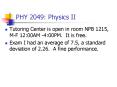 PHY 2049: Physics II PowerPoint PPT Presentation
