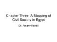 Chapter Three: A Mapping of Civil Society in Egypt PowerPoint PPT Presentation