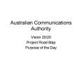 Australian Communications Authority PowerPoint PPT Presentation
