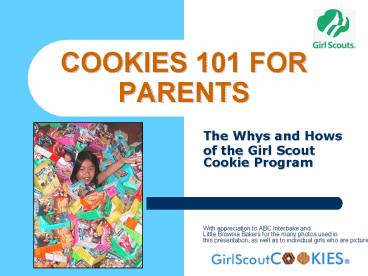 COOKIES 101 FOR PARENTS