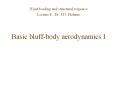 Basic bluff-body aerodynamics I PowerPoint PPT Presentation