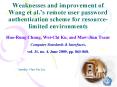 Weaknesses and improvement of Wang et al. PowerPoint PPT Presentation