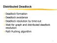 Distributed Deadlock PowerPoint PPT Presentation