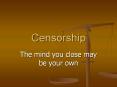 Censorship PowerPoint PPT Presentation