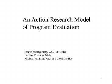 An Action Research Model