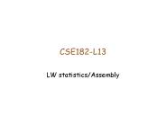 CSE182L13