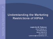 Understanding the Marketing Restrictions of HIPAA