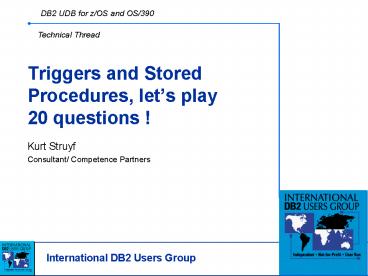 Triggers and Stored Procedures, lets play 20 questions