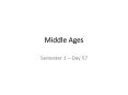 Middle Ages PowerPoint PPT Presentation