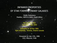INFRARED PROPERTIES OF STAR FORMING DWARF GALAXIES