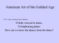 American Art of the Guilded Age PowerPoint PPT Presentation