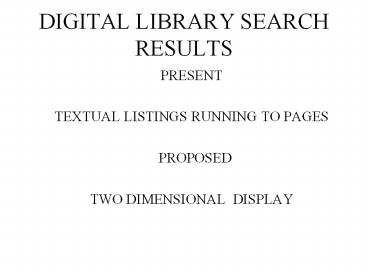 DIGITAL LIBRARY SEARCH RESULTS