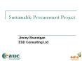 Sustainable Procurement Project PowerPoint PPT Presentation