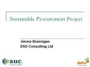 Sustainable Procurement Project