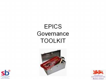 EPICS Governance TOOLKIT