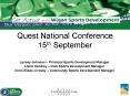 Quest National Conference 15th September PowerPoint PPT Presentation