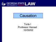 Causation