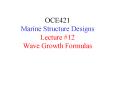 OCE421 Marine Structure Designs Lecture PowerPoint PPT Presentation