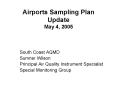 Airports Sampling Plan Update May 4, 2005 PowerPoint PPT Presentation